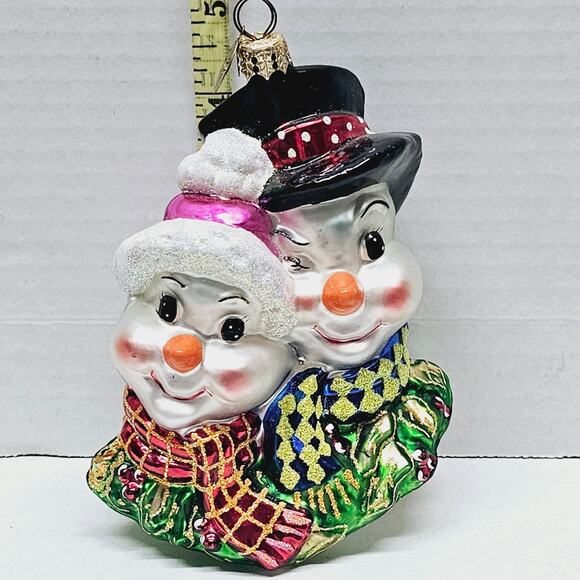 Christopher Radko Collectibles “Snow Gems Like Ours” Snowmen Christmas Ornament - Picture 1 of 4